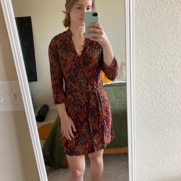 Lucky Brand XS patterned linen dress - Picture 5 of 7